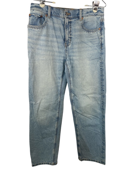 American Eagle Outfitters Denim - American Eagle Light Blue Classic Fit Jeans with Beads Women’s Size 2